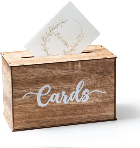 Rustic wedding card box - rustic, for