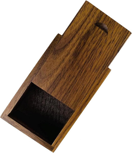Small wooden box with - small,